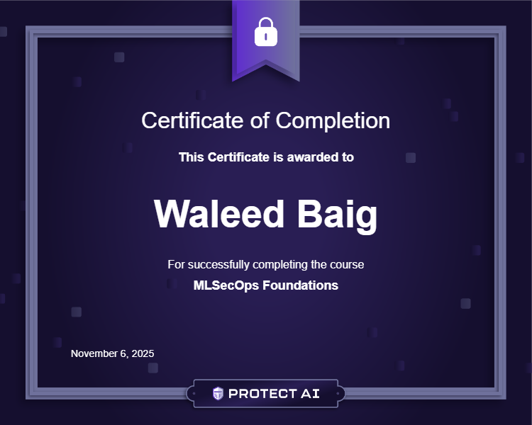 MLSecOps Foundations Certificate