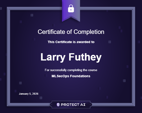MLSecOps Foundations Certificate