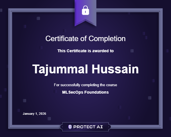 MLSecOps Foundations Certificate