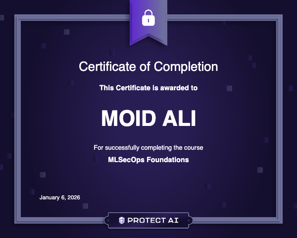 MLSecOps Foundations Certificate