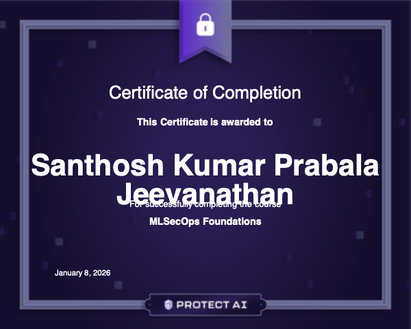 MLSecOps Foundations Certificate