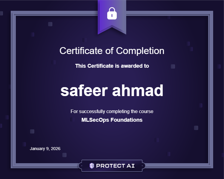 MLSecOps Foundations Certificate