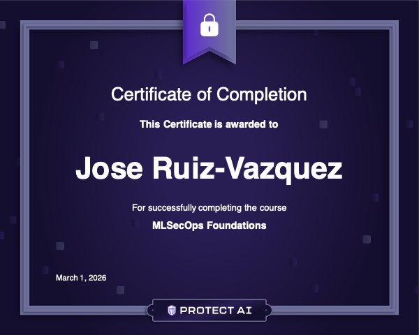 MLSecOps Foundations Certificate