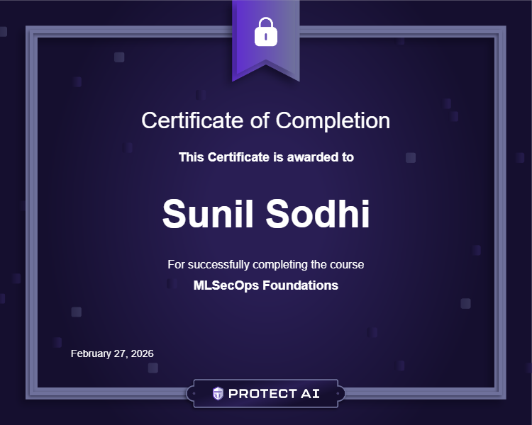MLSecOps Foundations Certificate
