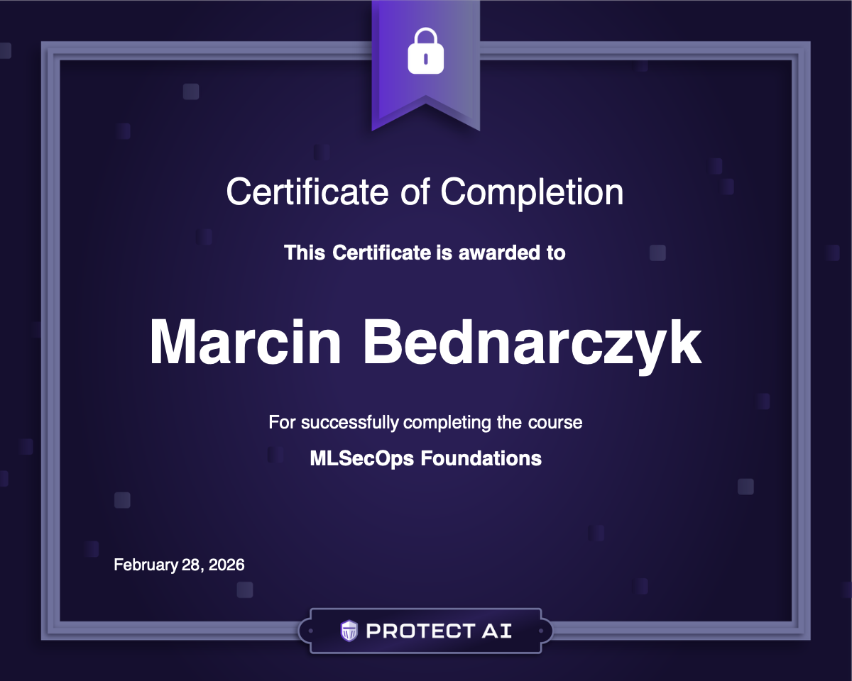 MLSecOps Foundations Certificate