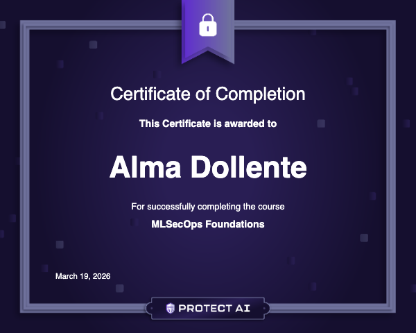 MLSecOps Foundations Certificate