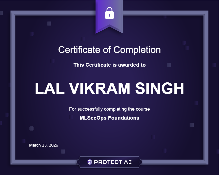 MLSecOps Foundations Certificate
