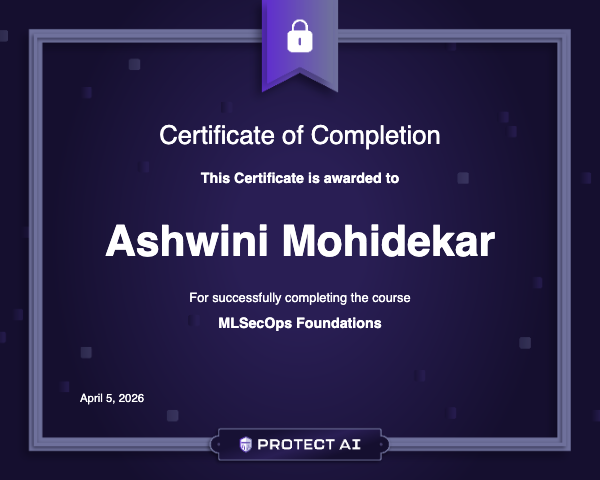 MLSecOps Foundations Certificate