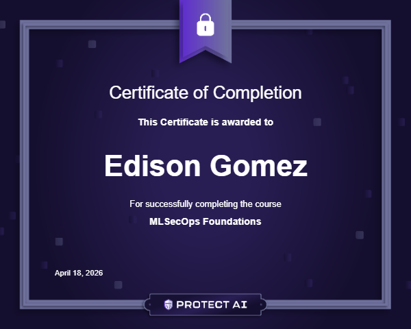 MLSecOps Foundations Certificate