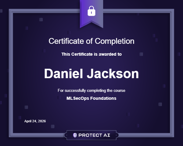 MLSecOps Foundations Certificate