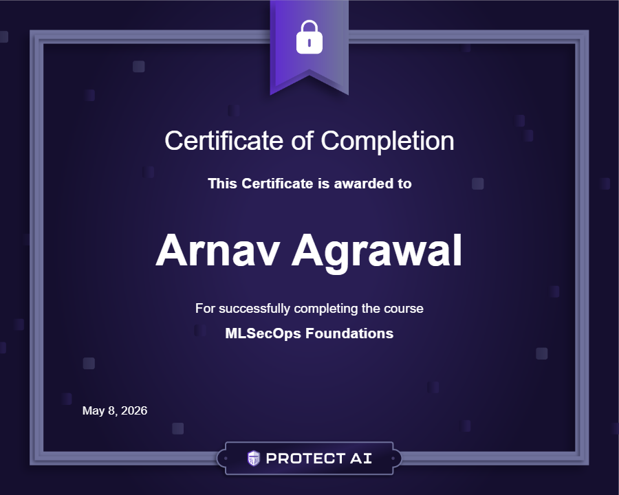 MLSecOps Foundations Certificate