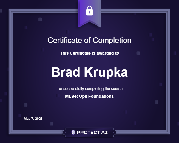 MLSecOps Foundations Certificate
